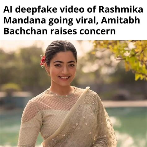 rashmika mandanna fakesex|Rashmika Mandanna 'Deep Fake' video: What are deep fakes .